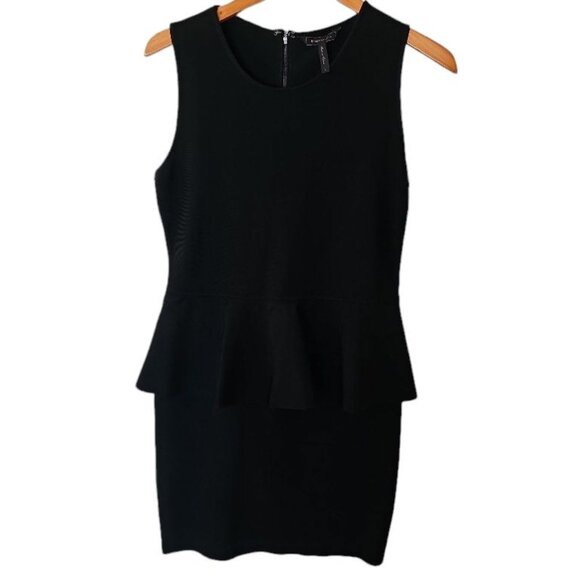 BCBGMAXAZRIA Black Francis Layered Peplum Large‎ L Ruffle - Picture 14 of 16